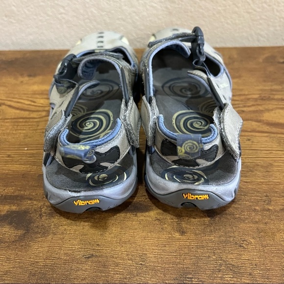 Merrell Siren Ginger Gray Women 8.5 Beige Mary Jane Hiking Vibram Shoes GUC - Picture 2 of 8